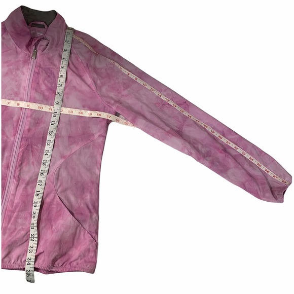 ADIDAS Golf Tie Dye Watercolor Light Bike Run Windbreaker Jacket Gather … - Picture 8 of 10